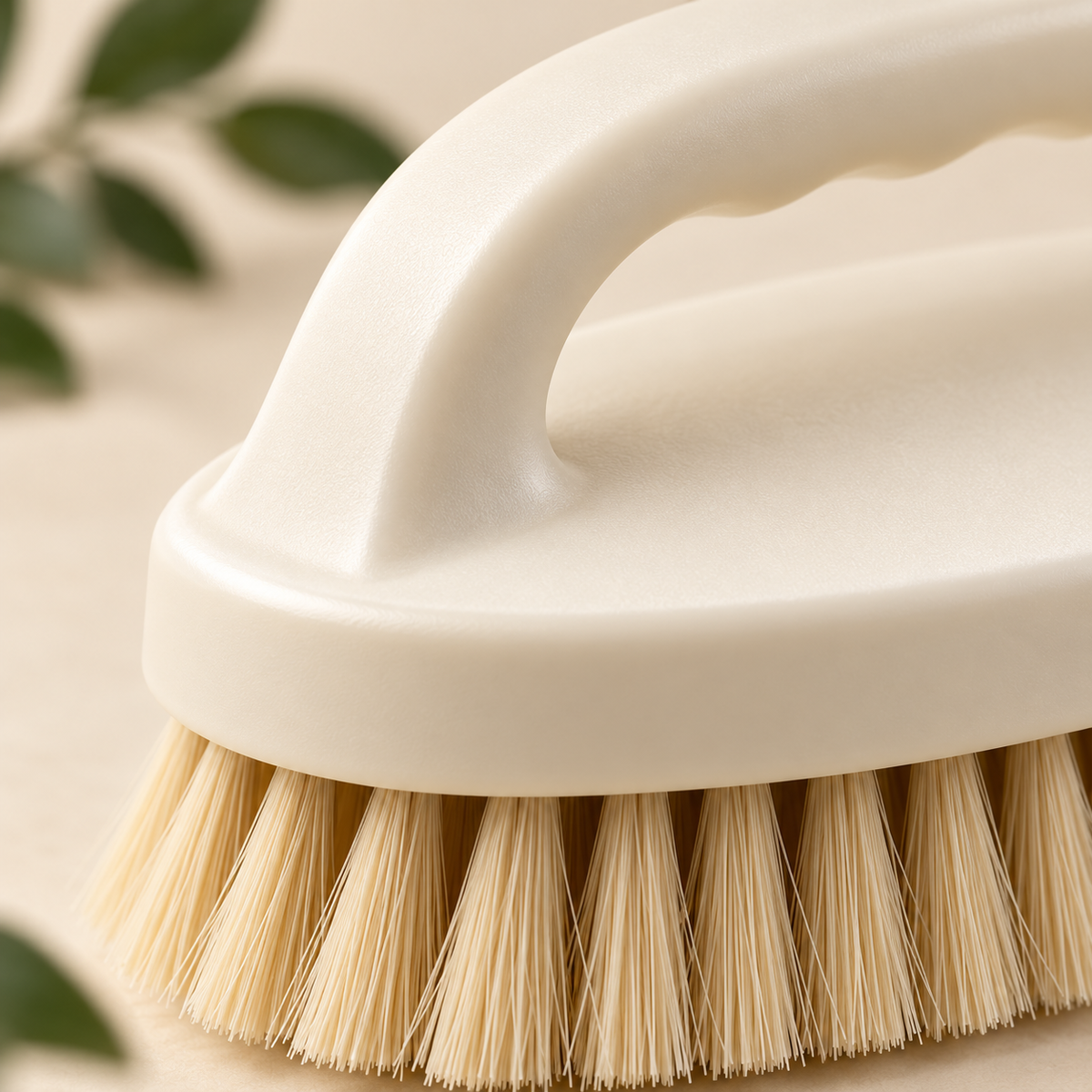 AI concept: hand-scrub-brush - close-up construction detail