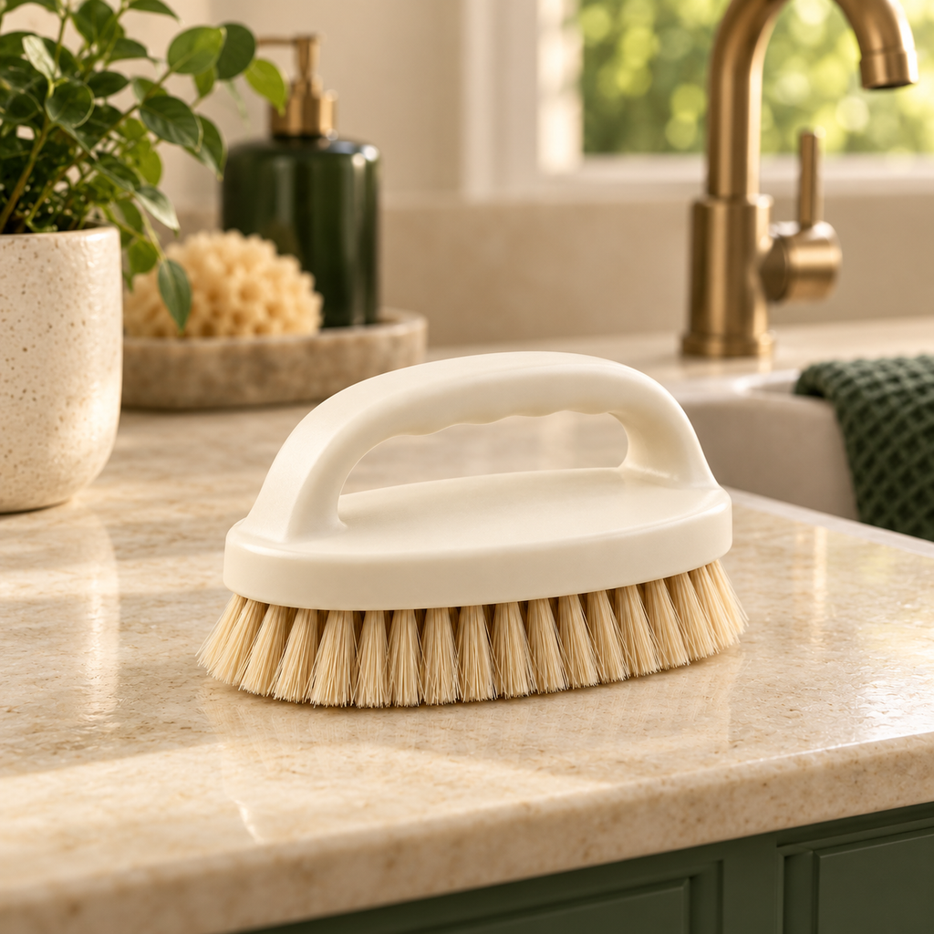 AI concept: hand-scrub-brush - contextual room scene