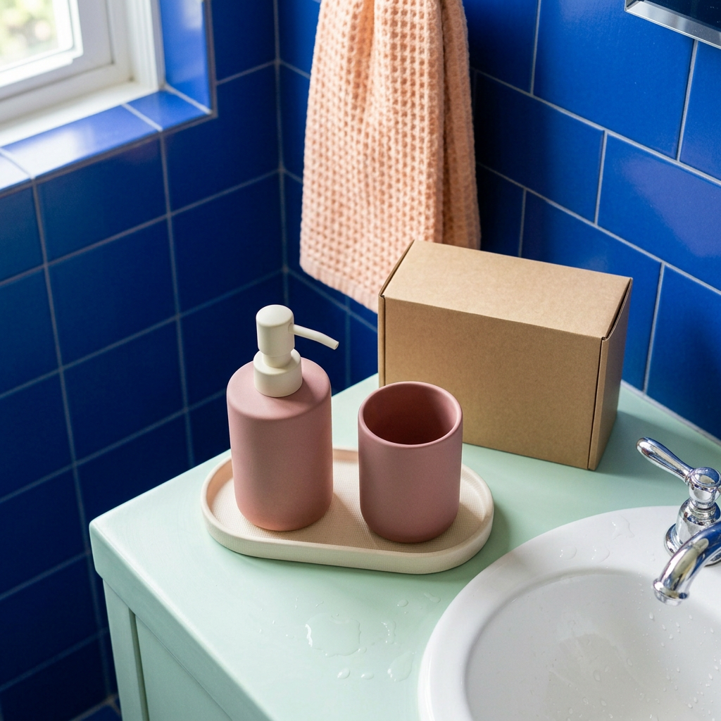 Overhead bathroom countertop set concept