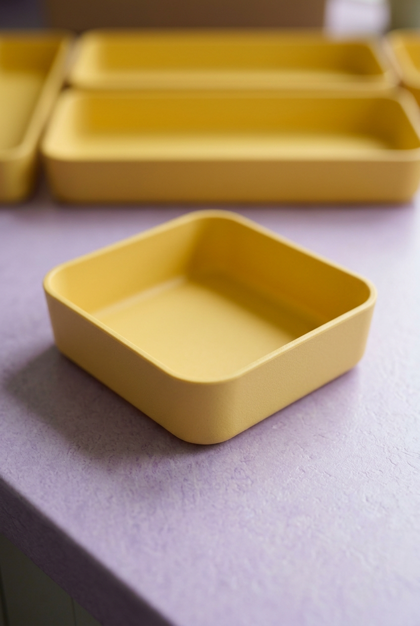 Rounded tray corner detail concept