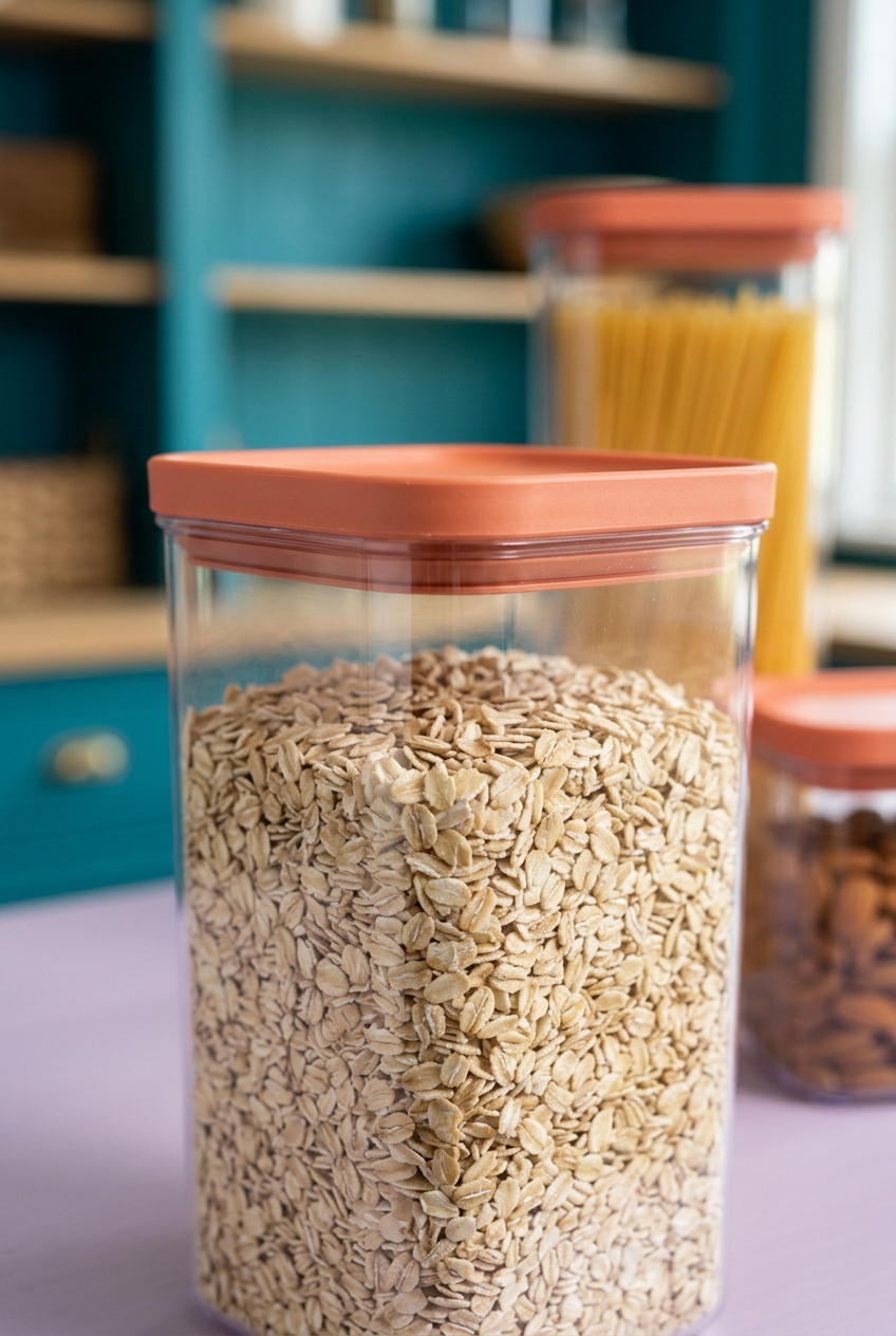 Coral lid and clear container rim detail concept