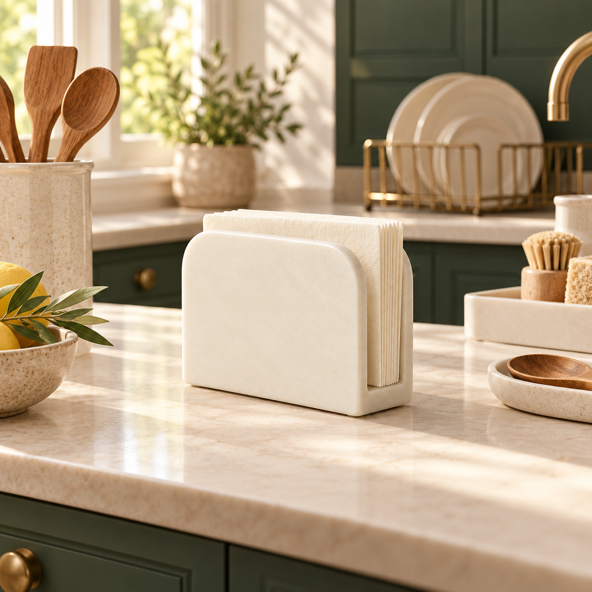 AI concept — napkin-holder, kitchen lifestyle scene