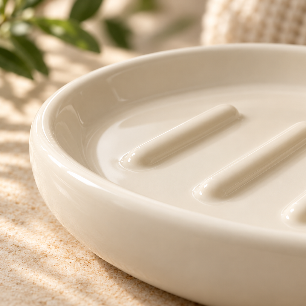 Countertop Soap Dish - AI concept rim and surface detail